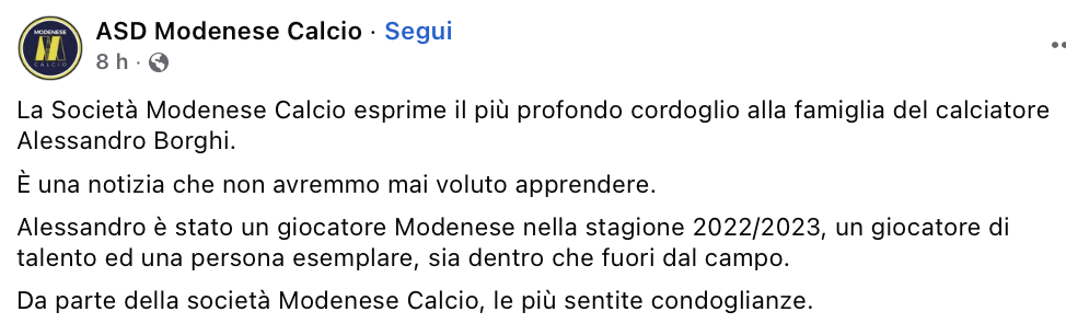 RICORDO MODENESE