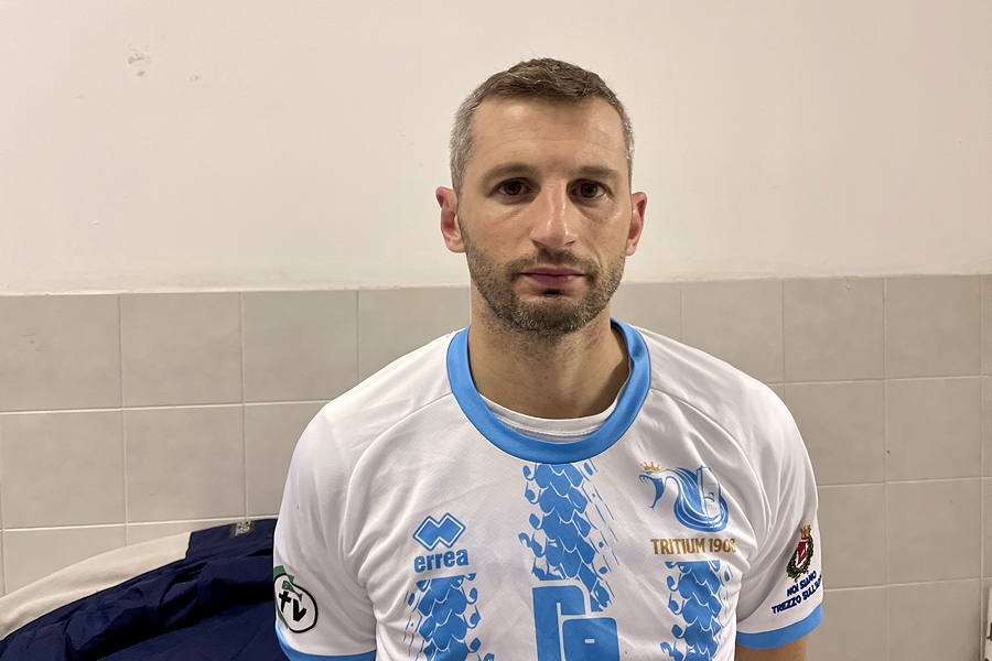 Mario Scietti, capitano dei milanesi ha fatto da argine alle incursioni della Trevigliese