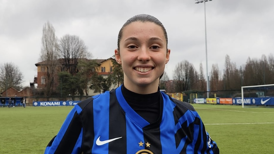 Lucrezia Sacco, classe 2008 dell’Inter Primavera femminile.