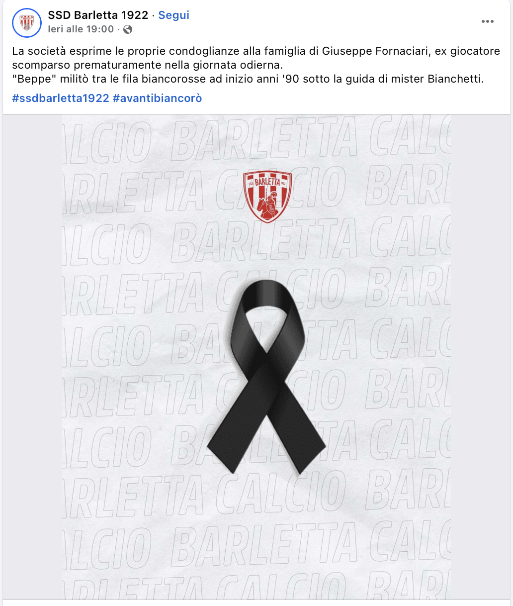 FACEBOOK BARLETTA - GIUSEPPE FORNACIARI