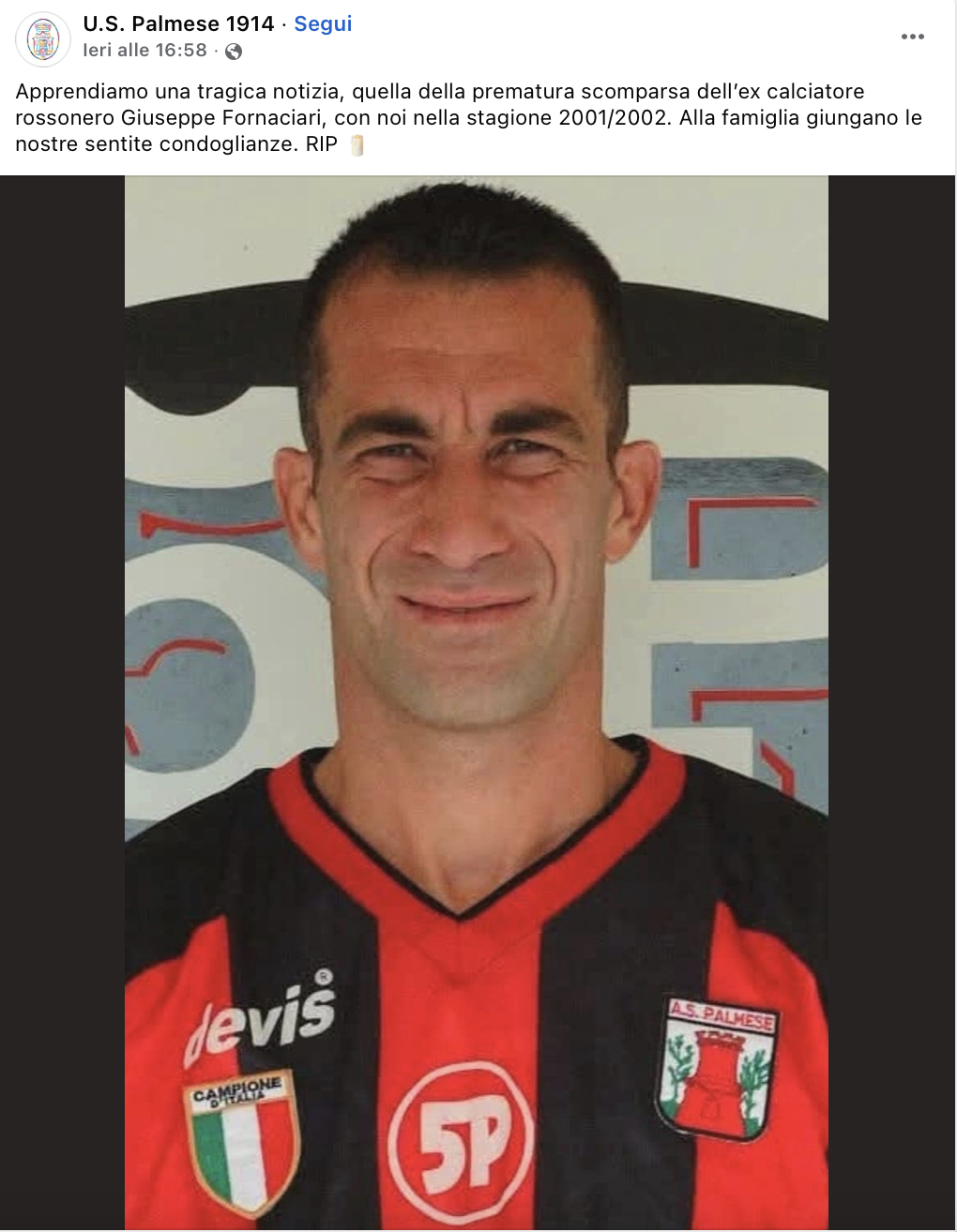 FACEBOOK PALMESE - GIUSEPPE FORNACIARI