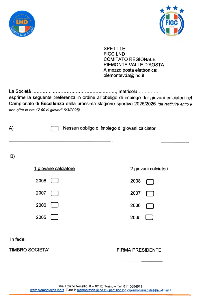 OBBLIGO GIOVANI MODULO 25 26