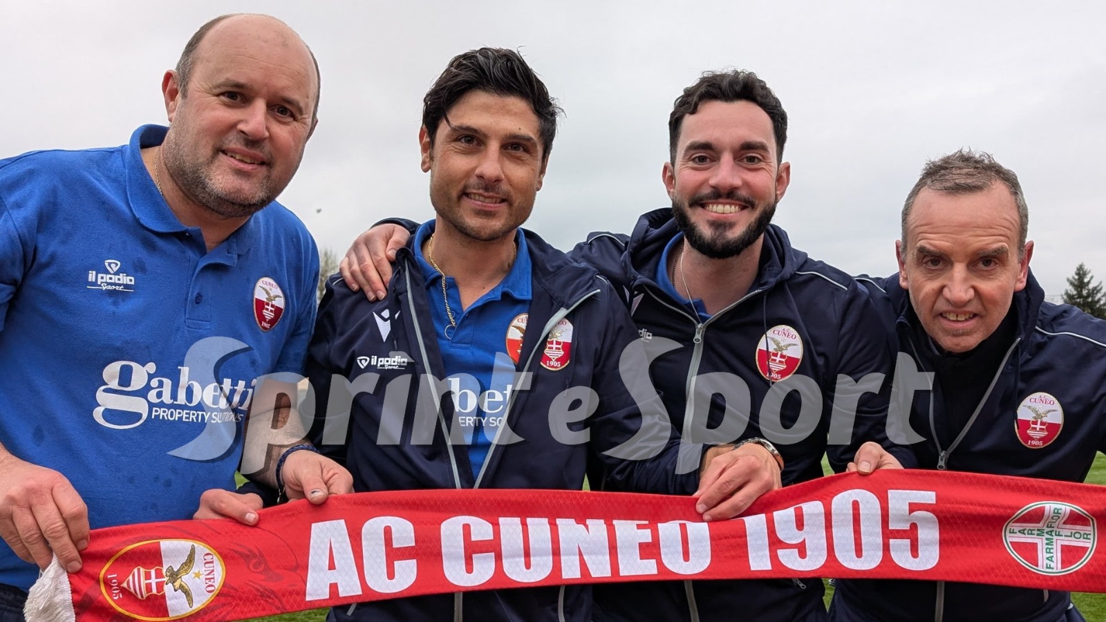 Lo staff del Cuneo Olmo Under 19.