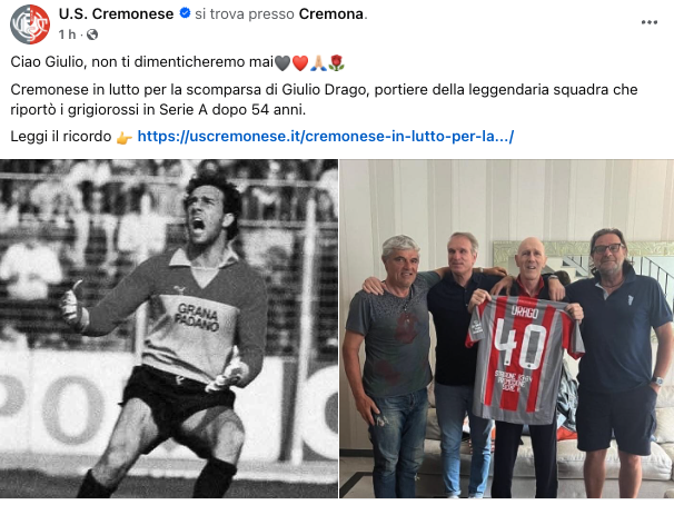 CREMONESE - CORDOGLIO GIULIO DRAGO