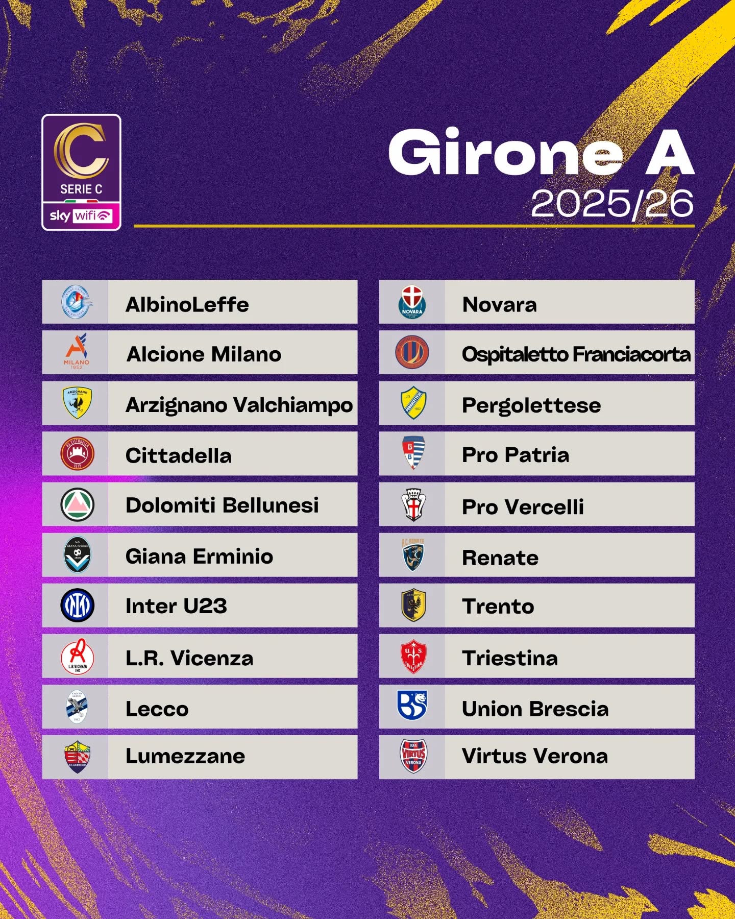 SERIE C - GIRONE A
