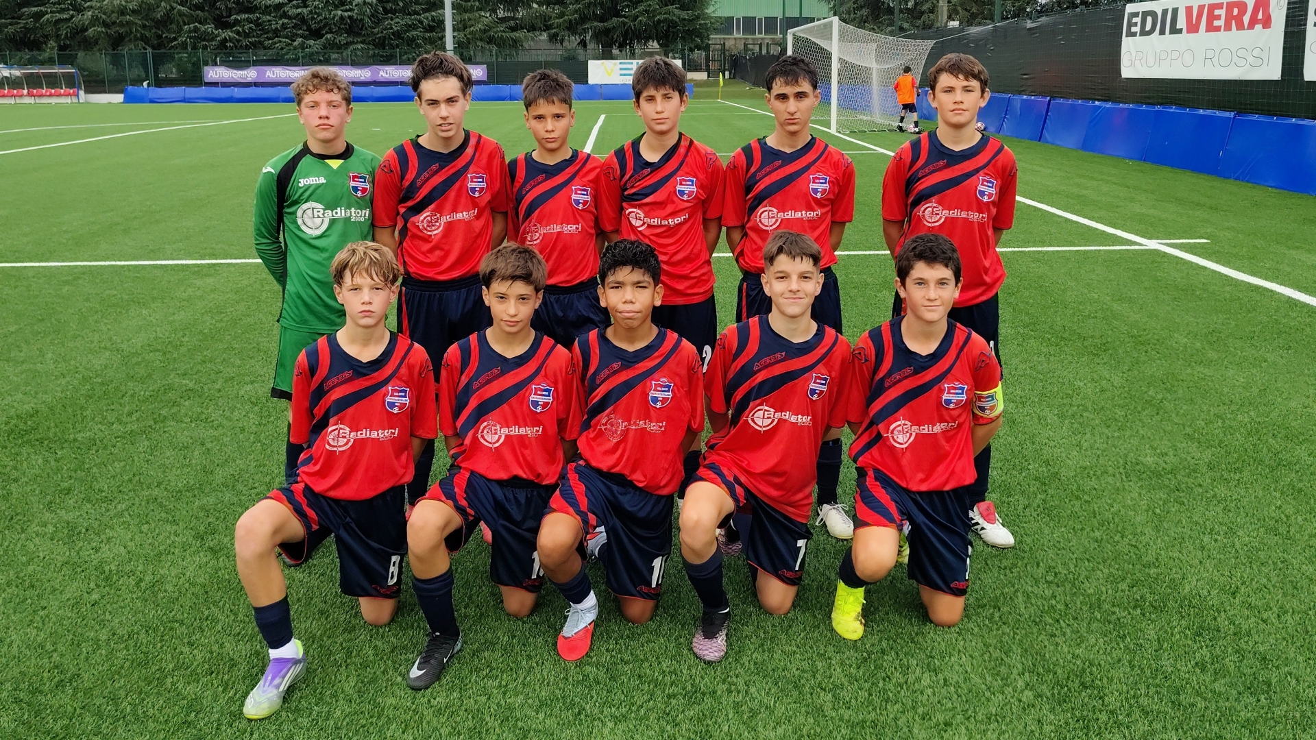 La formazione titolare della VirtusCiserano Bergamo