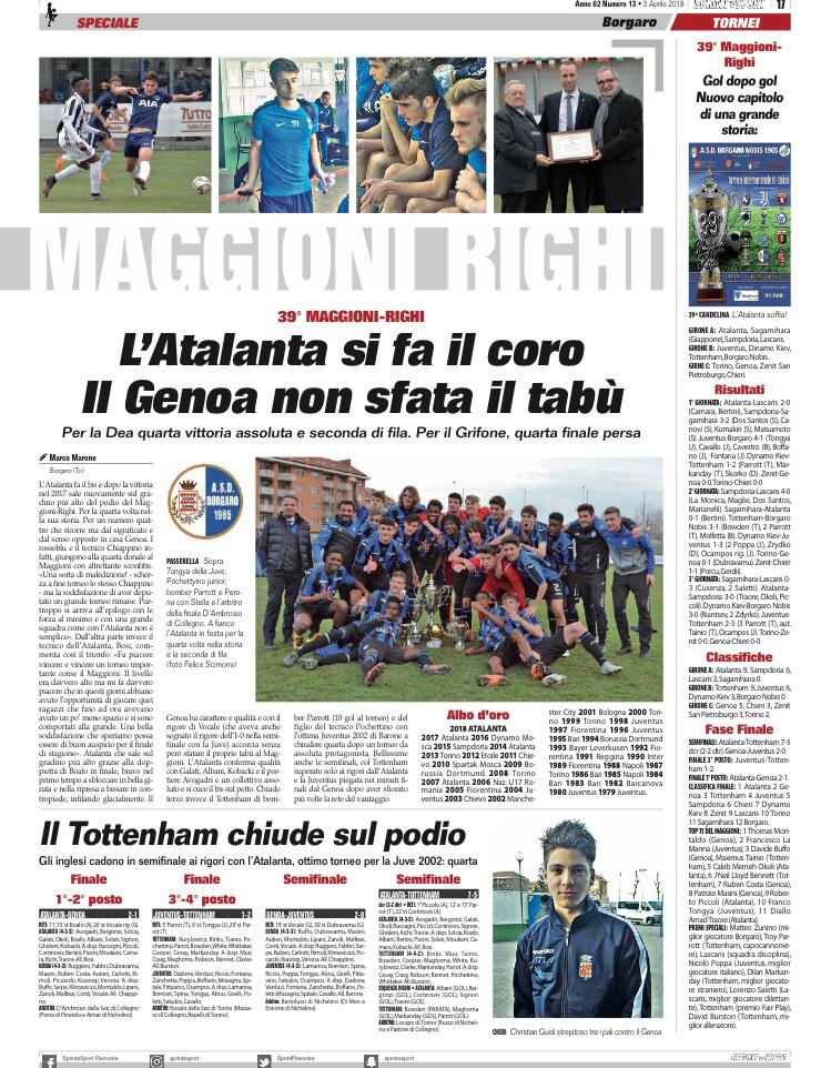 TROY PARROTT TOTTENHAM MAGGIONI RIGHI 2018