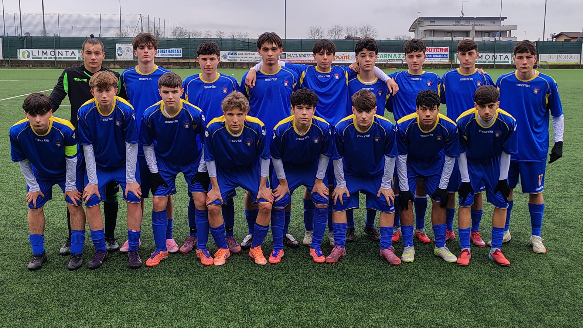 I ragazzi della Rappresentativa Under 15