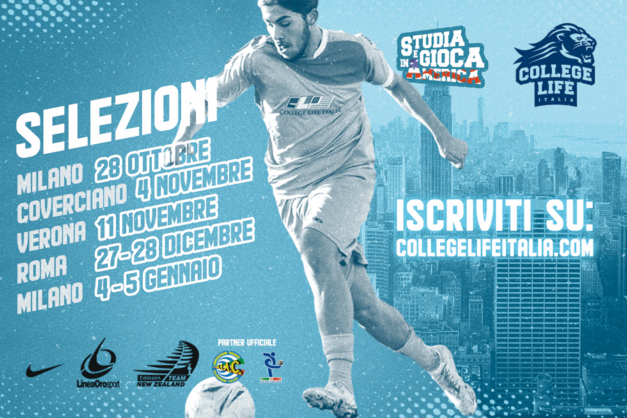Calcio e studio negli Usa con College Life Italia e SprinteSport