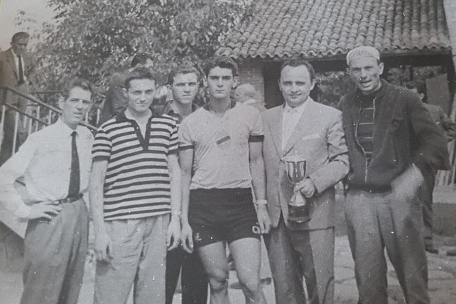 Chieri Piero De Paoli - Gli anni del Pedale Chierese. A destra Carlo Fazzone e Piero De Paoli