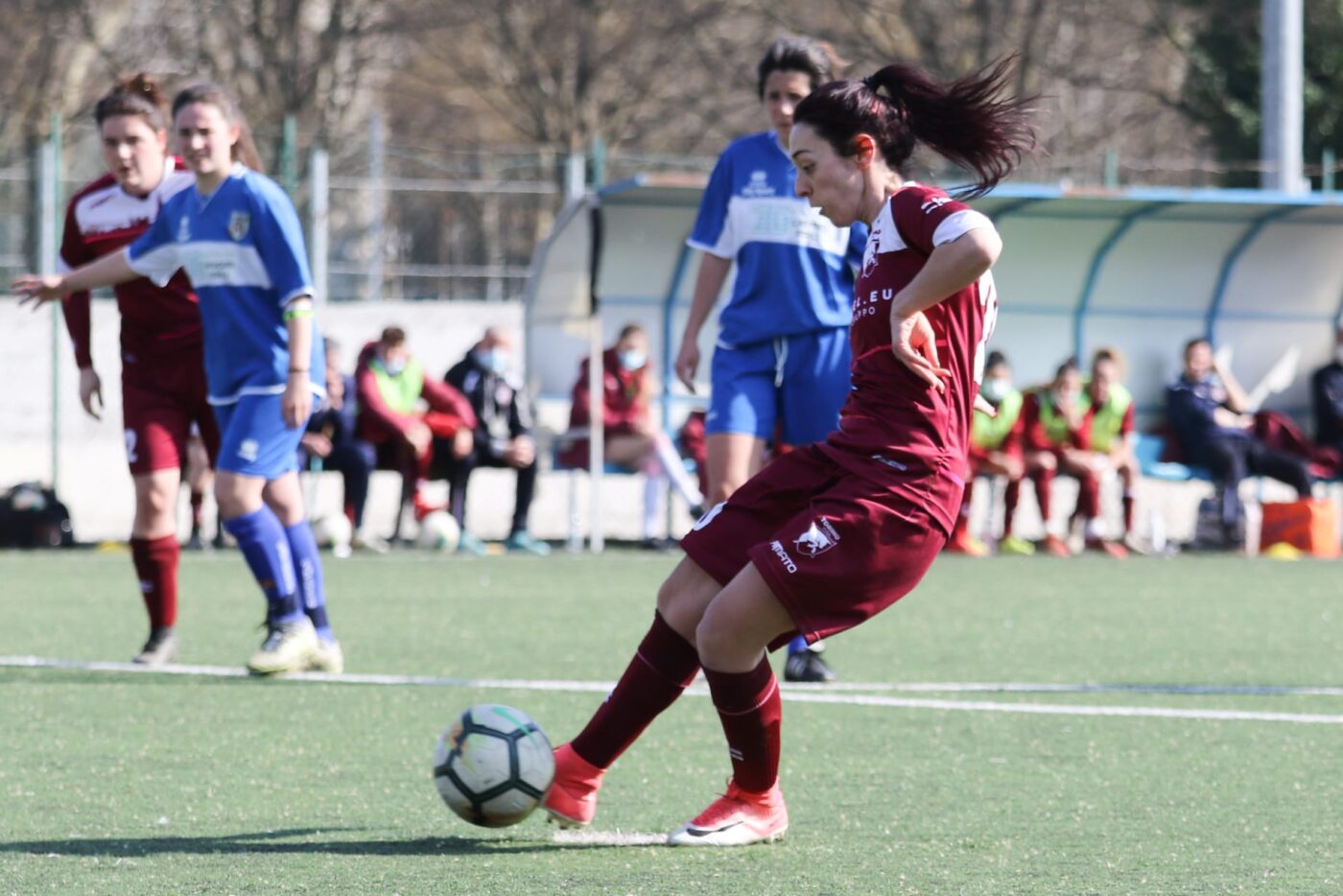 Il rigore di Erika Ponzio (foto Valletta)