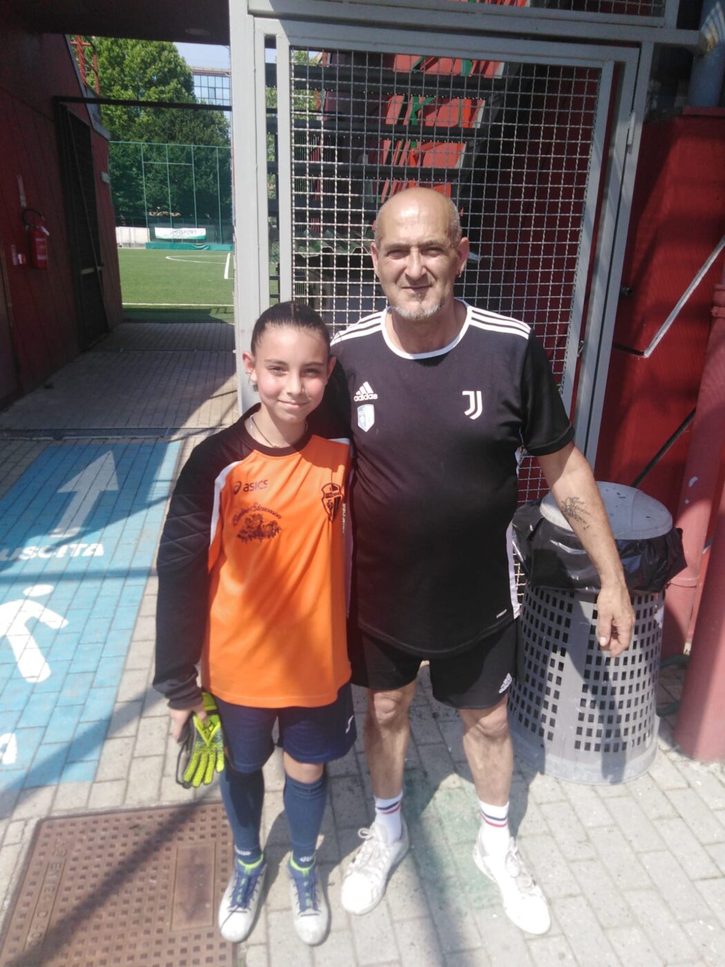 Sofia Manno con l'istruttore Fabrizio Musso