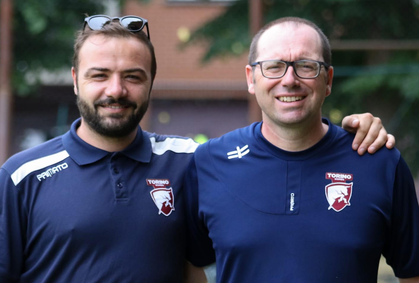 Il Direttore Sportivo, Gianluca Vitale e il tecnico Gianluca Petruzzelli (foto Valletta)